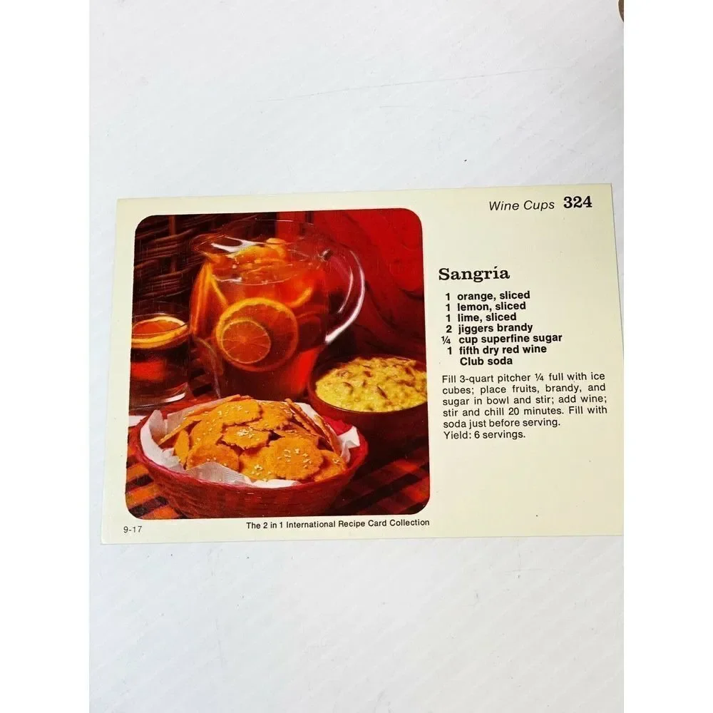 International Recipe Card Collection Mixed Drinks